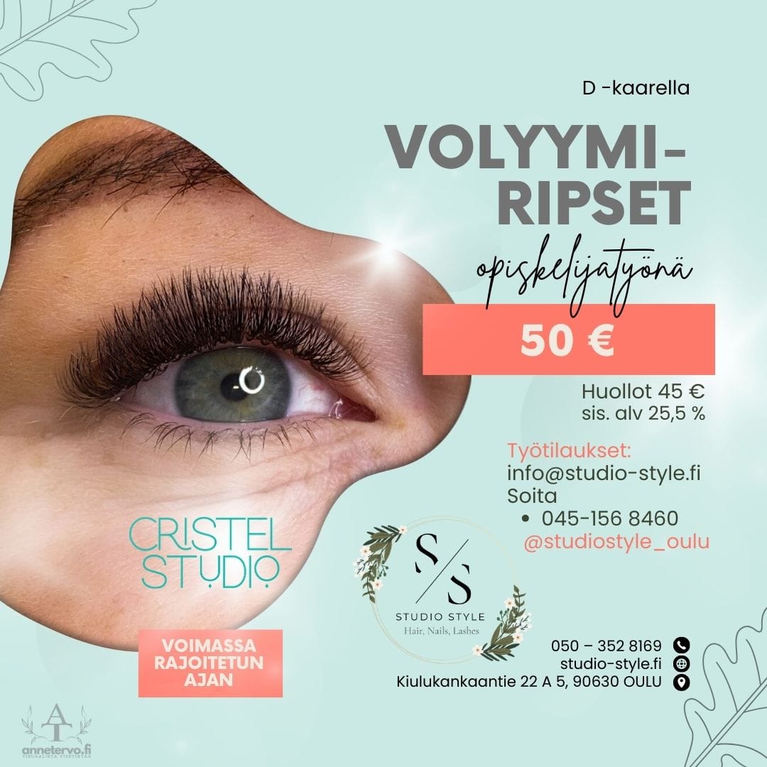 Volyymiripset, Studio Style -kuva Volyymiripset, Studio Style -kuva